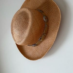 Straw Detailed Western Style Hat